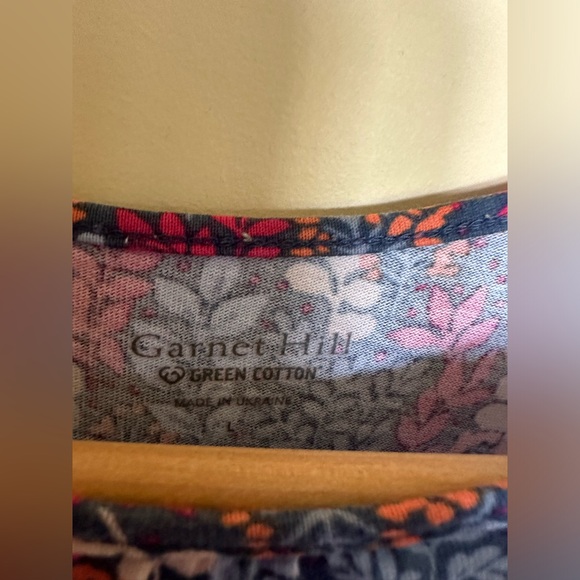 GARNET HILL 100% organic cotton dress, girls’ size L (8-10), like new - Picture 4 of 5